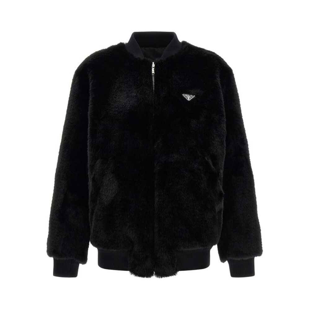 Prada Black Recycled Polyamide Women's Bomber